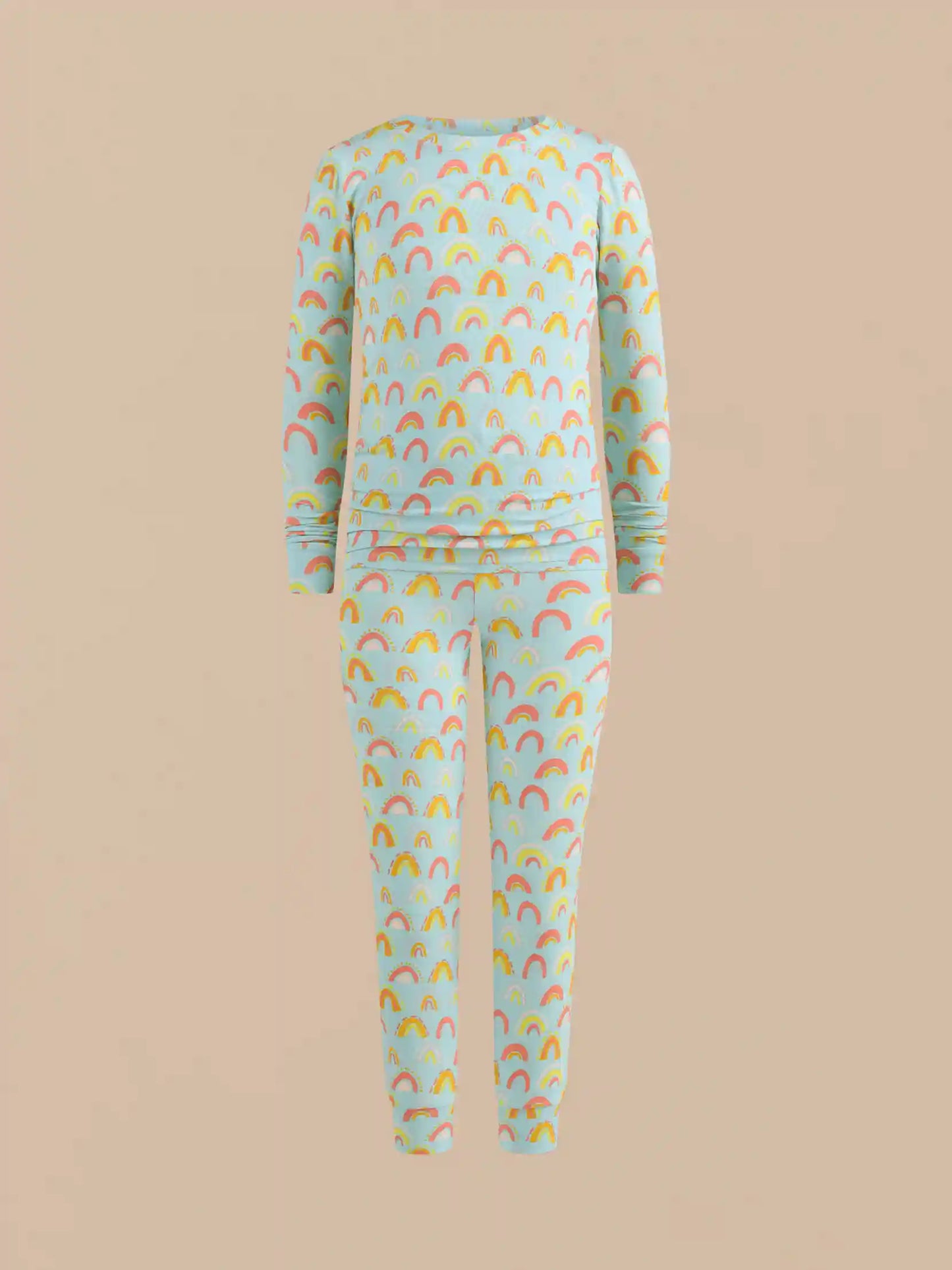 UltraModal™ Long Sleeve PJ Set - Kid's | Rainbow Doodles