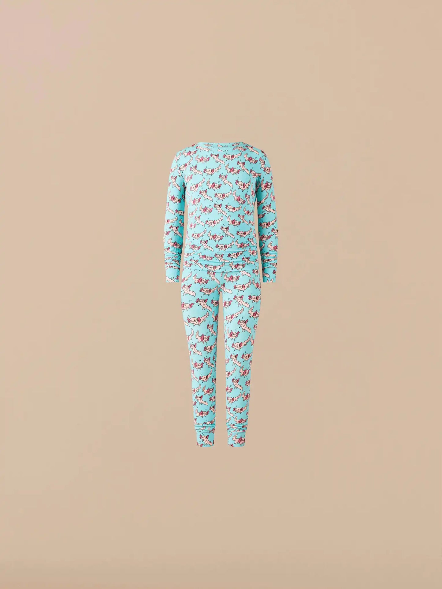 UltraModal™ Long Sleeve PJ Set - Kid's | Axolotl Splash