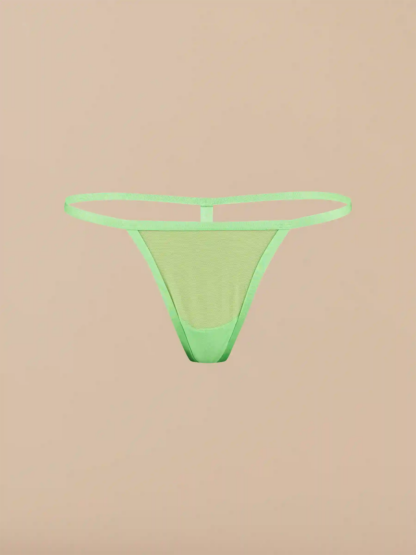 Women's Mesh String Thong | Summer Green