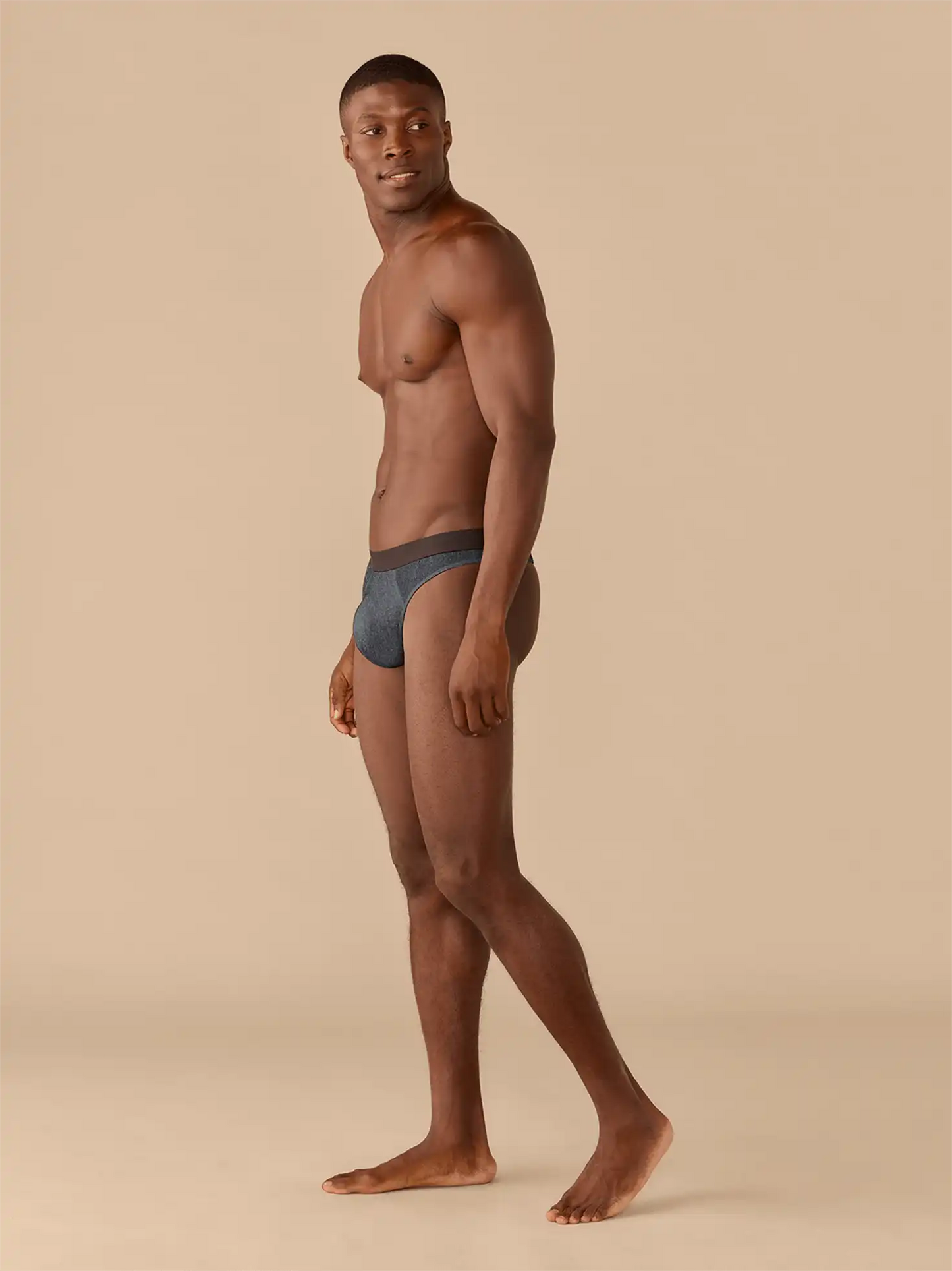 UltraModal™ Core Pouch Front Thong | Heather Charcoal