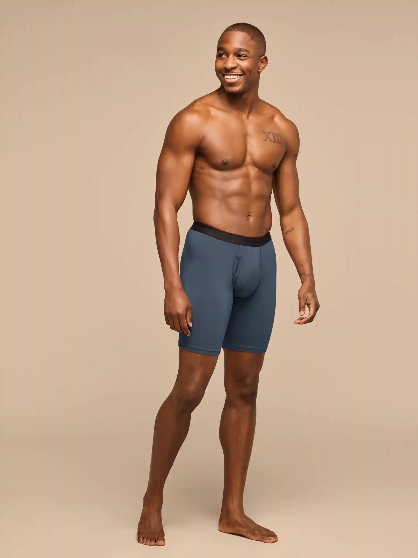 UltraModal™ Core Long Boxer Brief w/ Fly | Black Wild Life