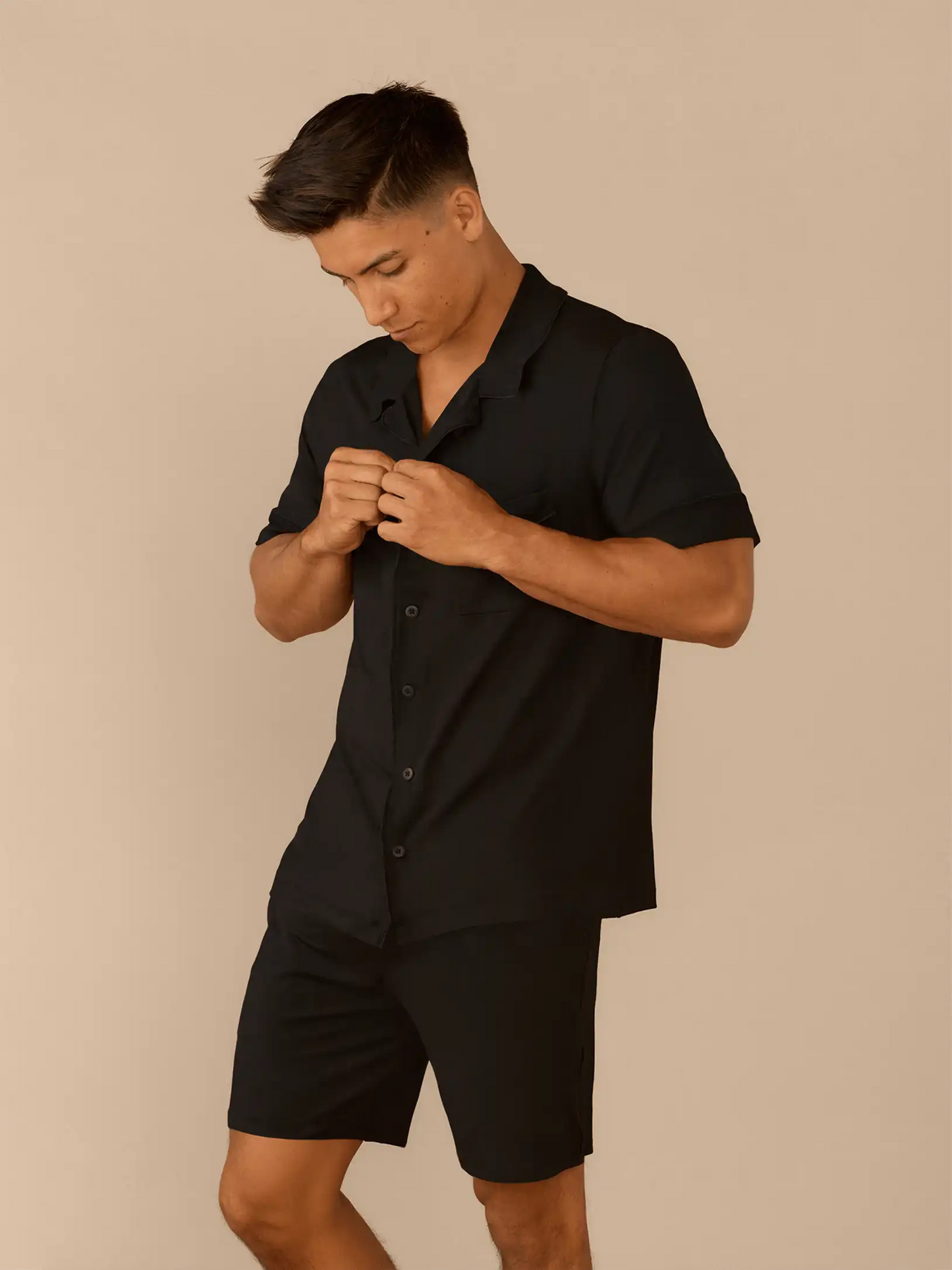 UltraModal™ Short Sleeve PJ Set - Men's | Black