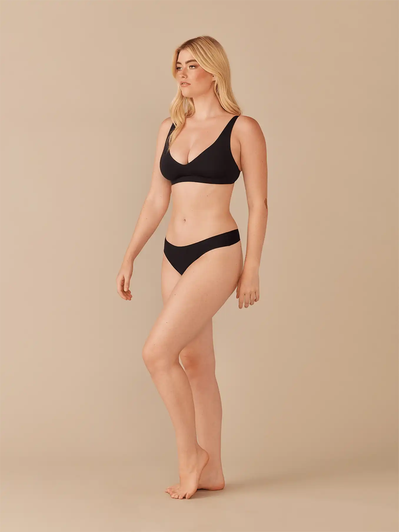 Seamless Thong 3-Pack | Black