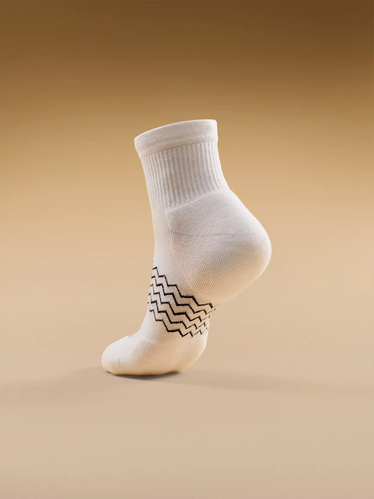 Essential Quarter Sock | Grey Stripe