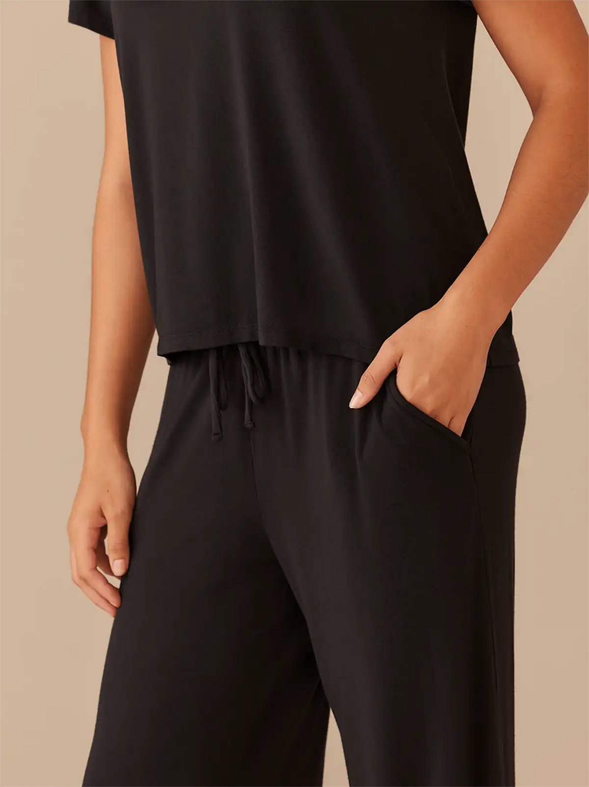 UltraModal™ Wide Leg Lounge Pant | Black
