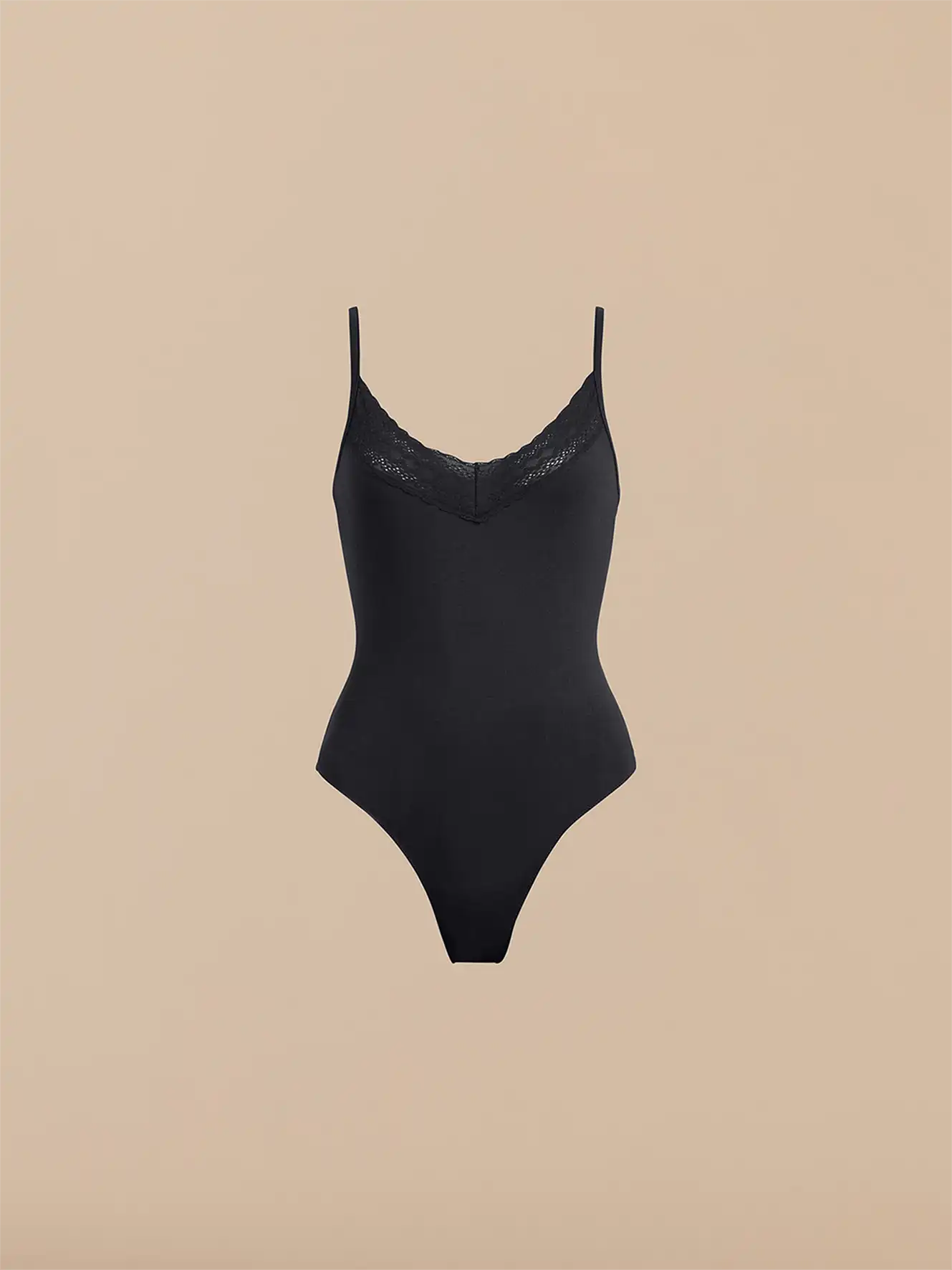 UltraModal™ Lace V-Neck Bodysuit | Black