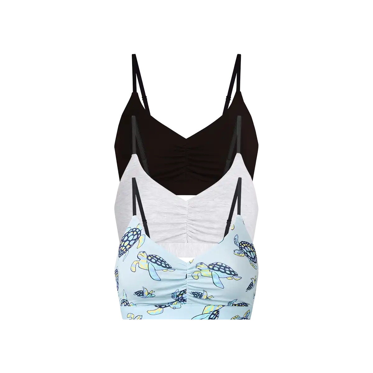 UltraModal™ FeelFree Ruched Bralette 3-Pack | Psycheshellic Pack