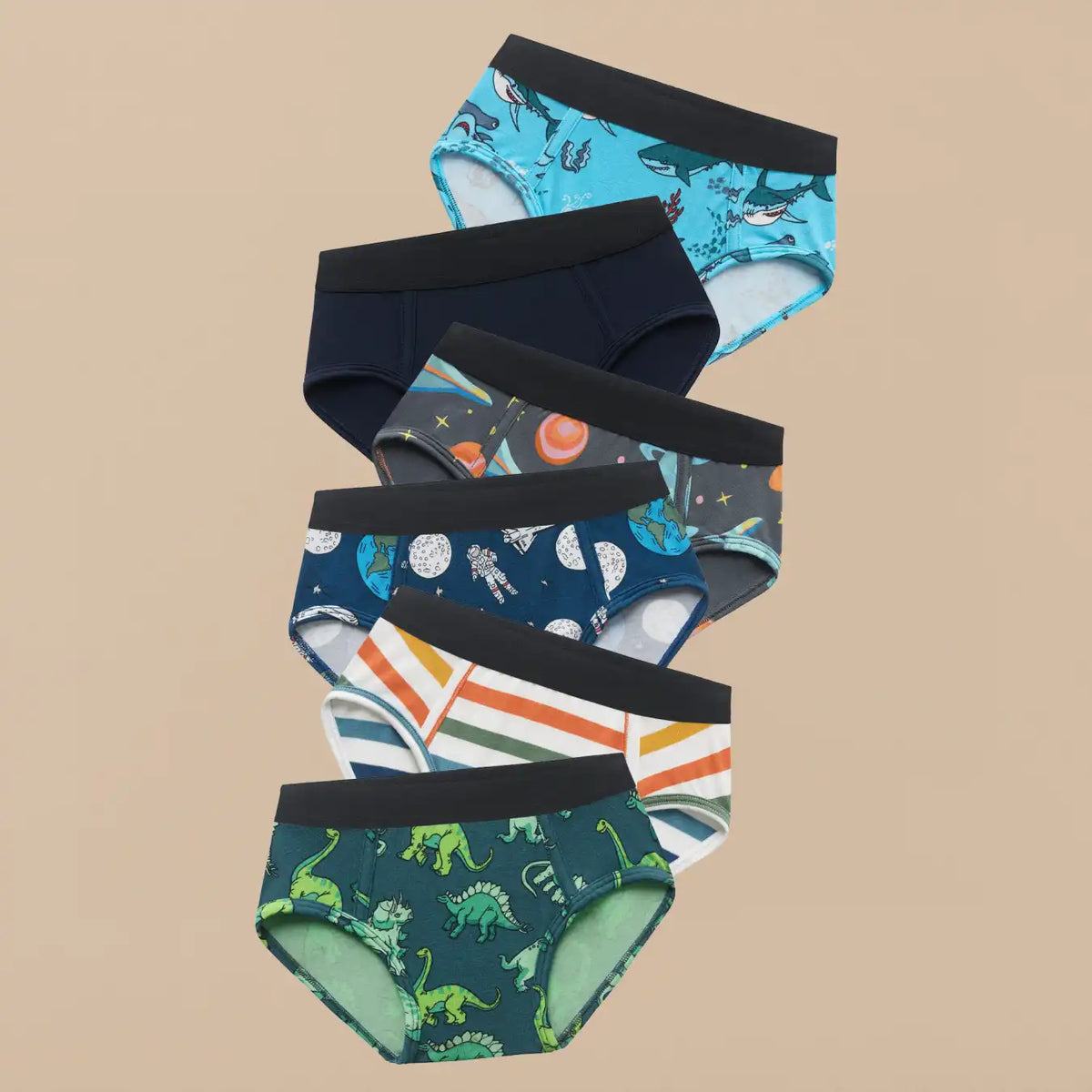 UltraModal™ Kids Core Boys Brief 6-Pack | Jawsome Adventure Pack