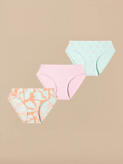 UltraModal™ Kids FeelFree Girls Bikini Brief 3-Pack | Summer Pack