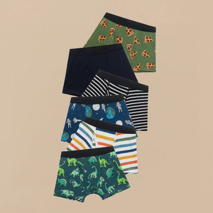 UltraModal™ Kids Core Boys Boxer Brief 6-Pack | Party Stripes Pack