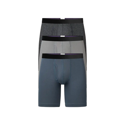 UltraModal™ Core Long Boxer Brief w/ Fly 3-Pack | Grey Tide Pack
