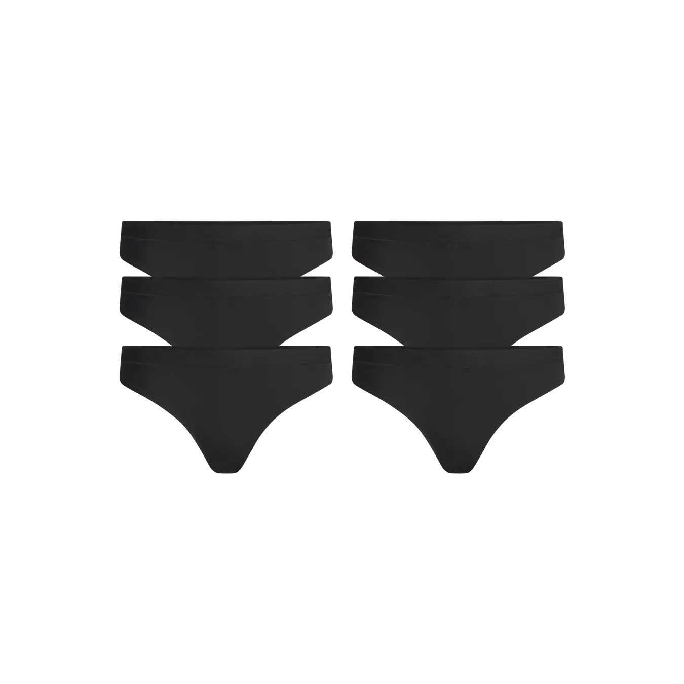 UltraModal™ FeelFree Thong 6-Pack | Black