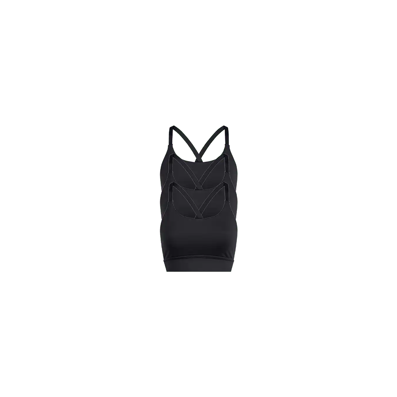 MoveMe Racerback Bralette 3-Pack | Black