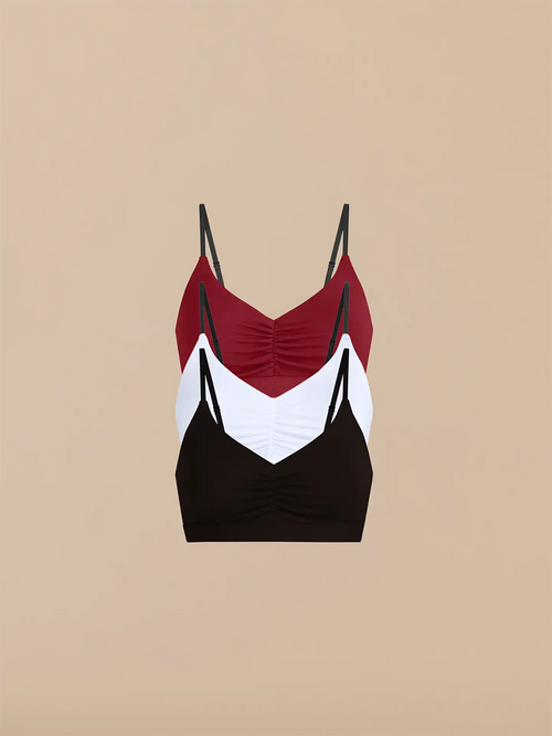 UltraModal™ FeelFree Ruched Bralette 3-Pack | Classic Pack