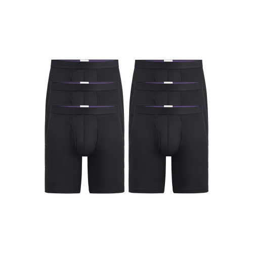 UltraModal™ Ball Caddy™ Long Boxer Brief w/ Fly 6-Pack | Black