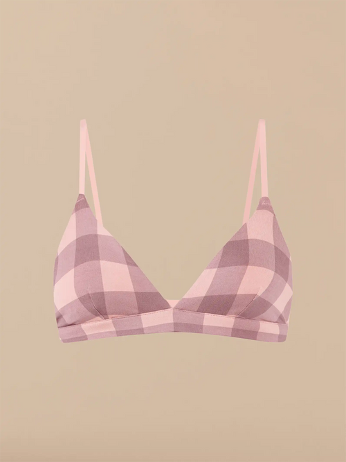 UltraModal™ FeelFree Triangle Bralette | Blush Plaid