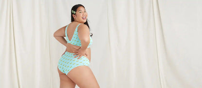 Stretch Cotton V-Neck Bralette | Go Bananas