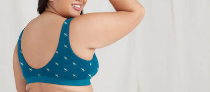 Stretch Cotton Scoop Bralette | Shark