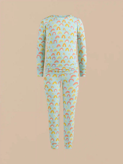 UltraModal™ Long Sleeve PJ Set - Kid's | Rainbow Doodles