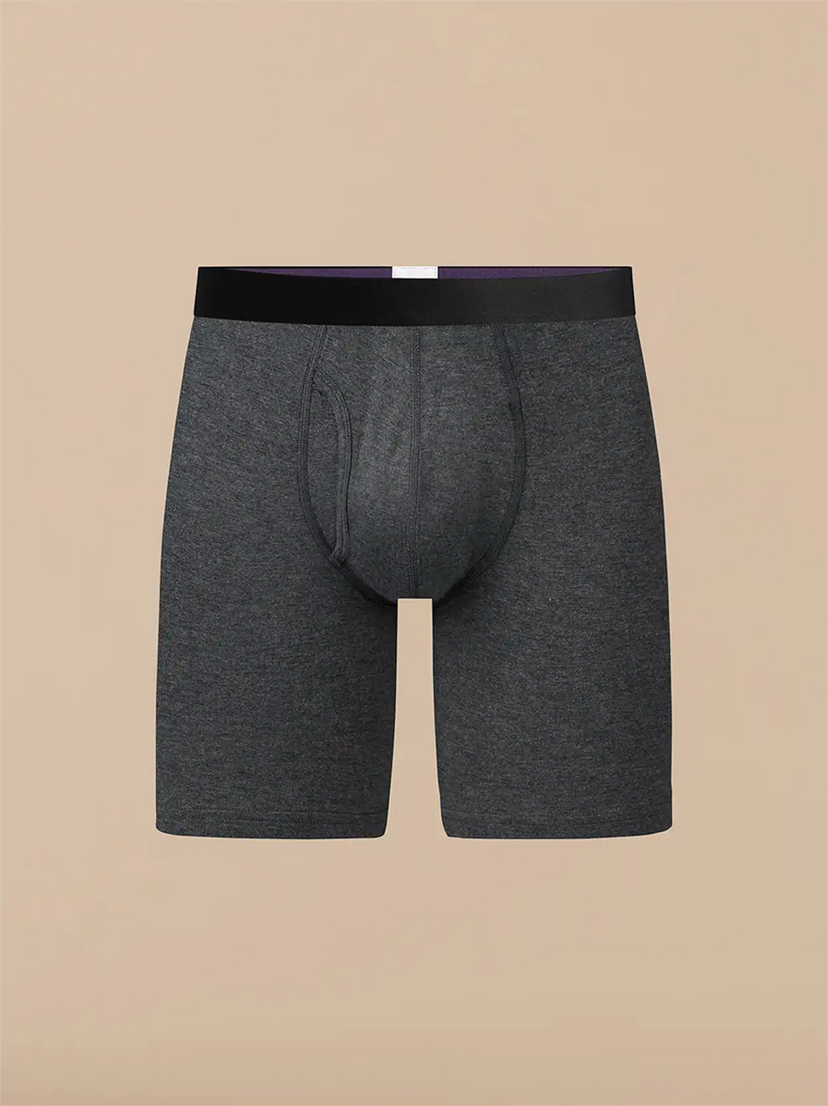 UltraModal™ Core Long Boxer Brief w/ Fly | Heather Charcoal