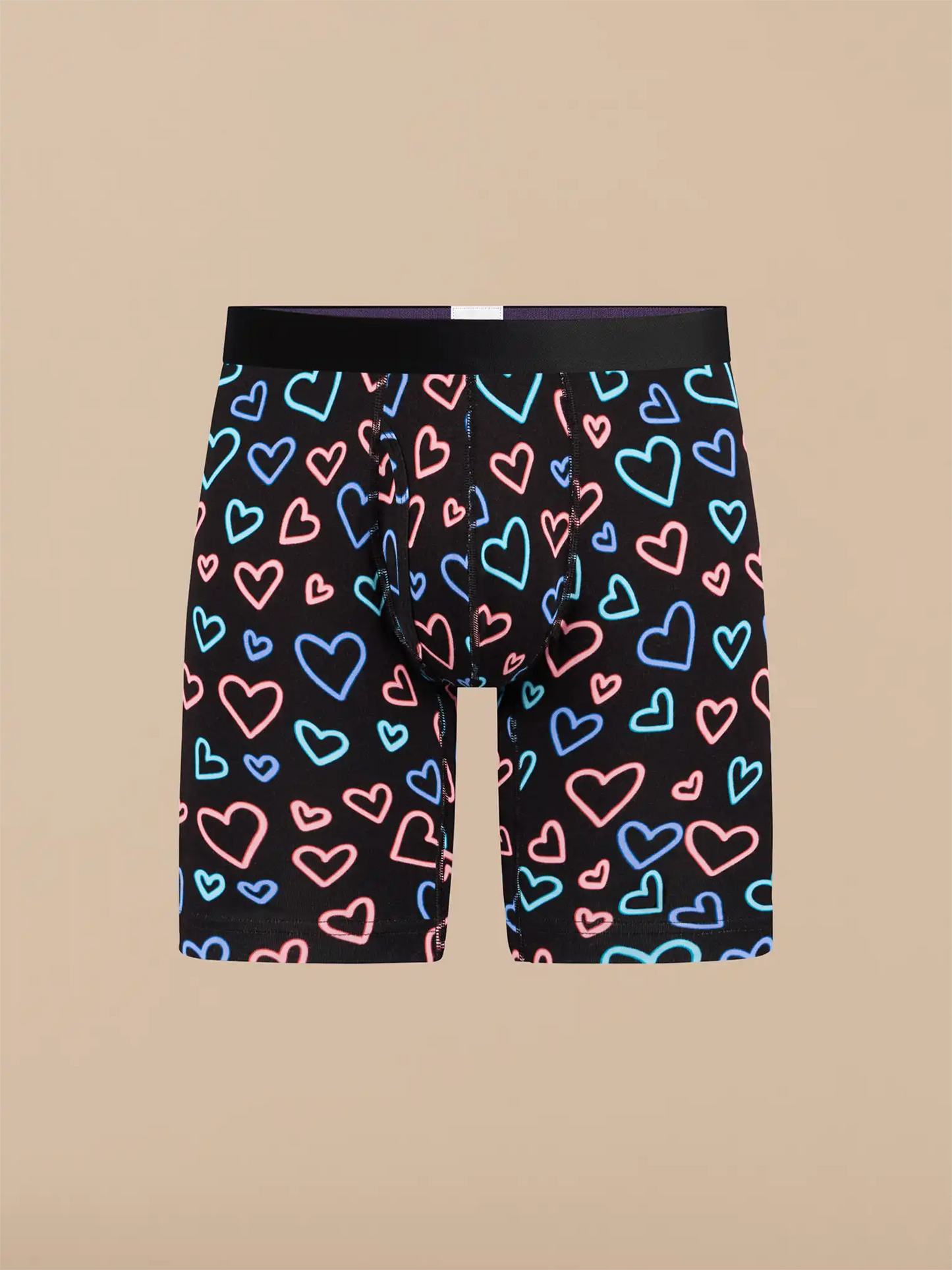 UltraModal™ Core Long Boxer Brief w/ Fly | Electric Hearts 2.0