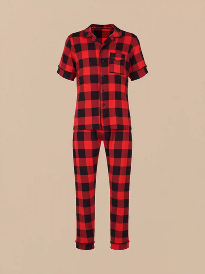 UltraModal™ Short Sleeve Pant PJ Set - Men's | Buffalo Plaid