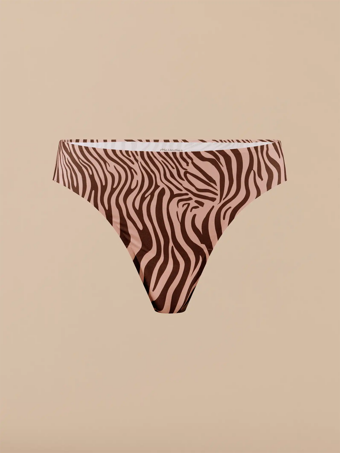 Seamless Thong | Blush Zebra