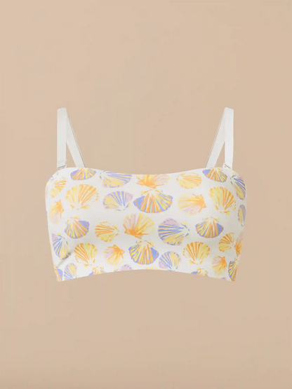 Seamless Bandeau Bralette | Scallop Shells