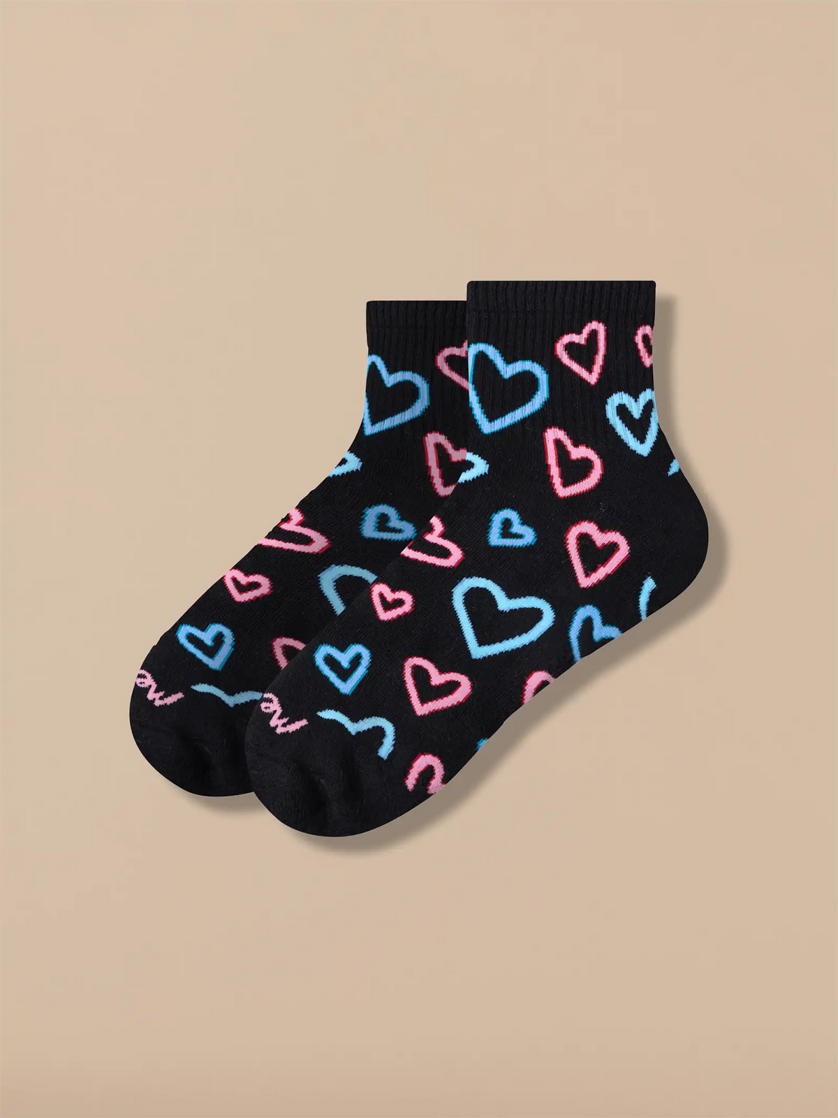Heritage Quarter Sock | Electric Hearts 2.0