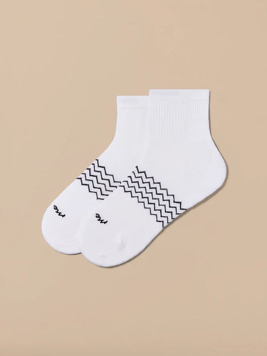 Essential Quarter Sock | White