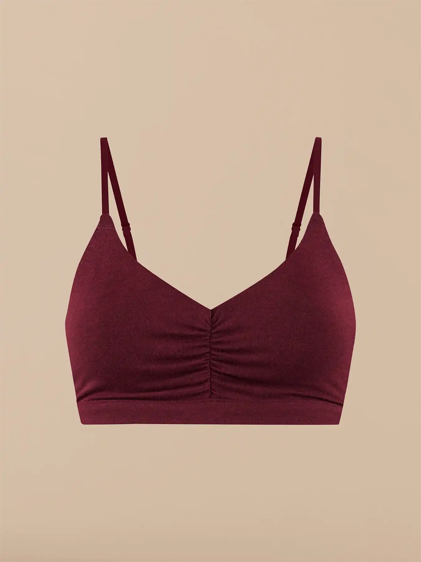 UltraModal™ FeelFree Ruched Bralette | Heather Plum