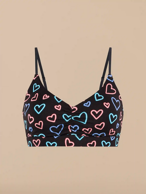 UltraModal™ FeelFree Ruched Bralette | Electric Hearts 2.0
