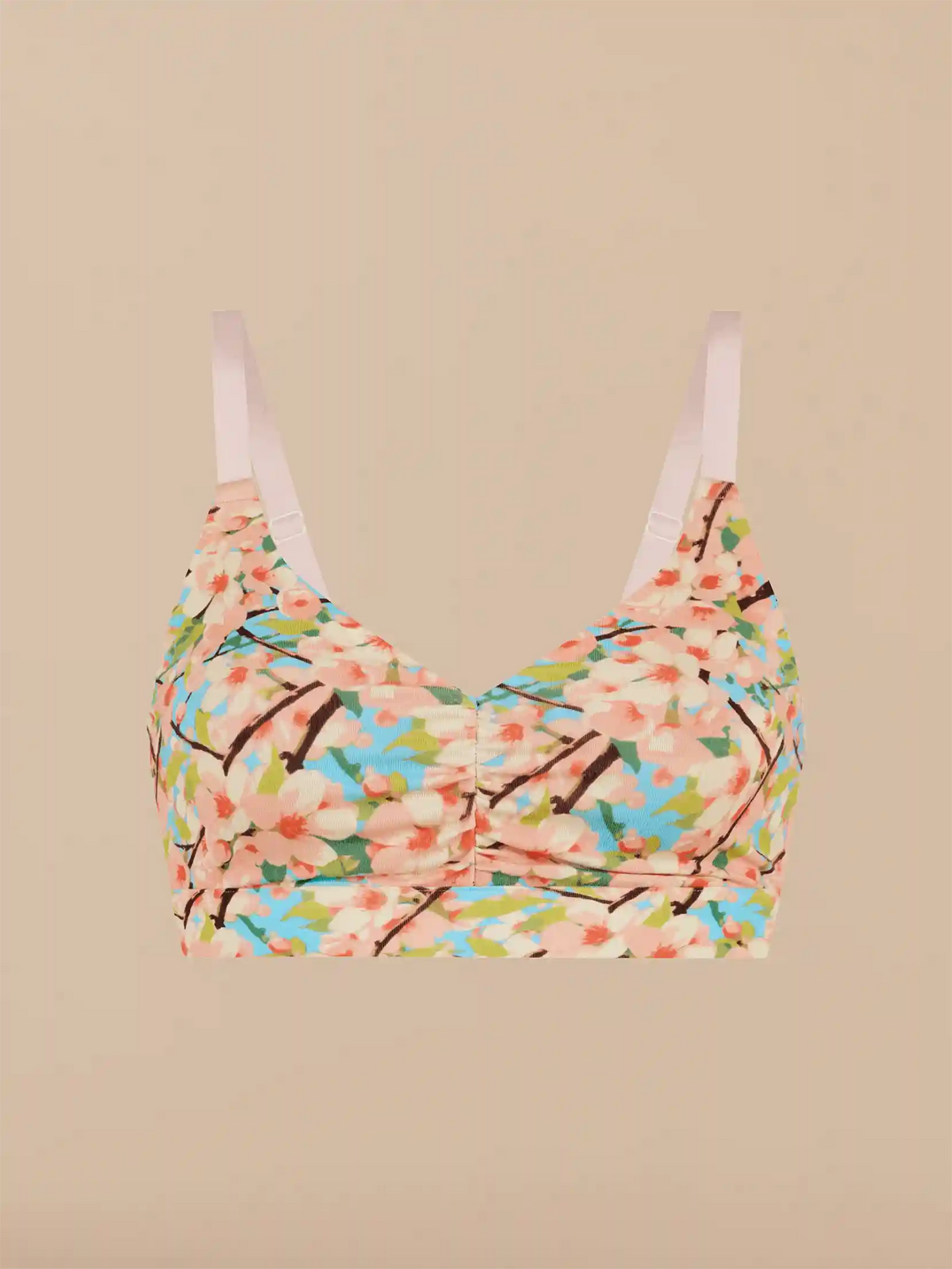 Curvy UltraModal™ FeelFree Ruched Bralette | Cherry Blossom