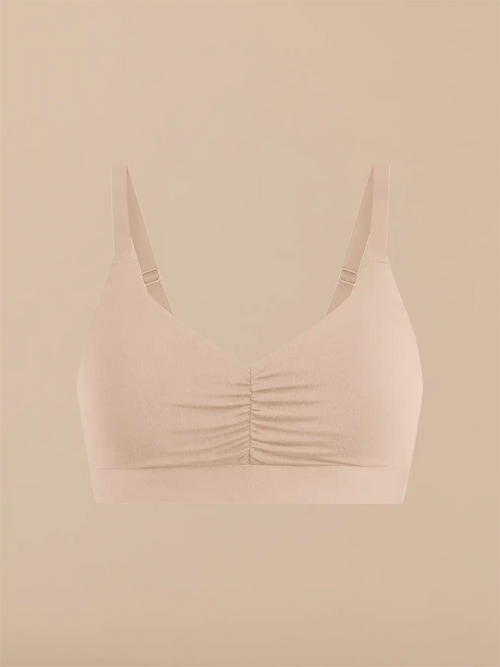 Curvy UltraModal™ FeelFree Ruched Bralette | Sand Dune/Sand Dune