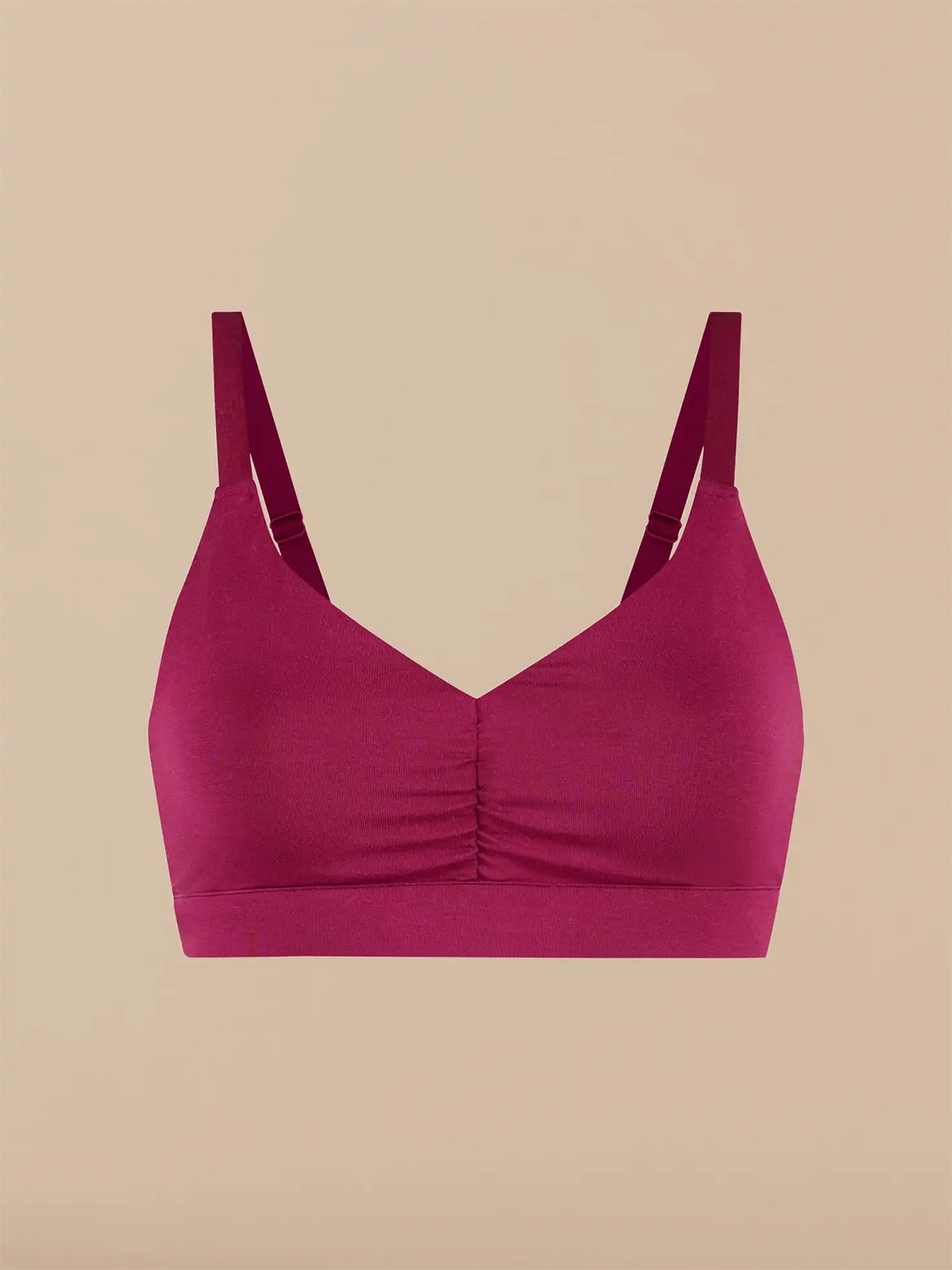 Curvy UltraModal™ FeelFree Ruched Bralette | Plum