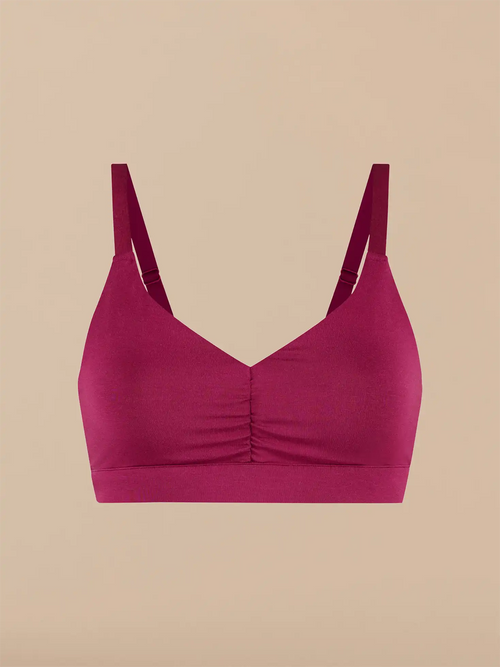 Curvy UltraModal™ FeelFree Ruched Bralette | Plum