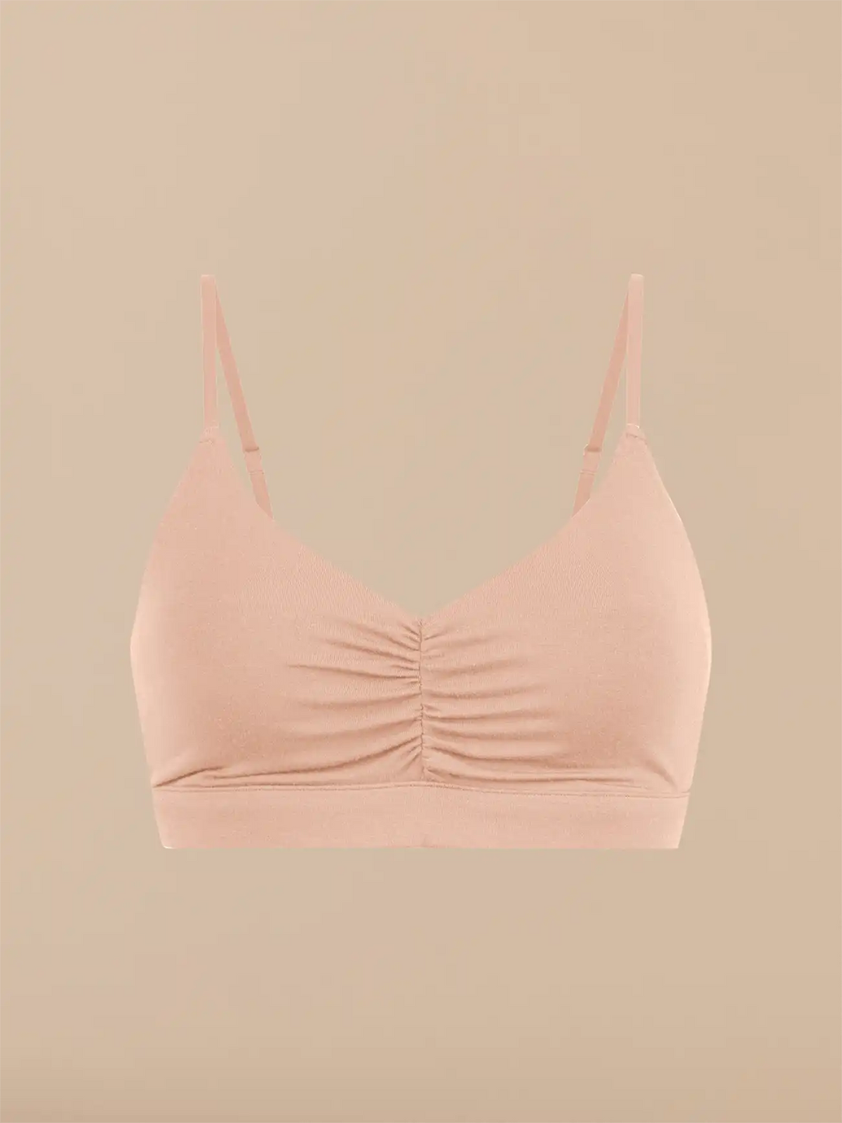 UltraModal™ FeelFree Ruched Bralette with Cups | Sand Dune