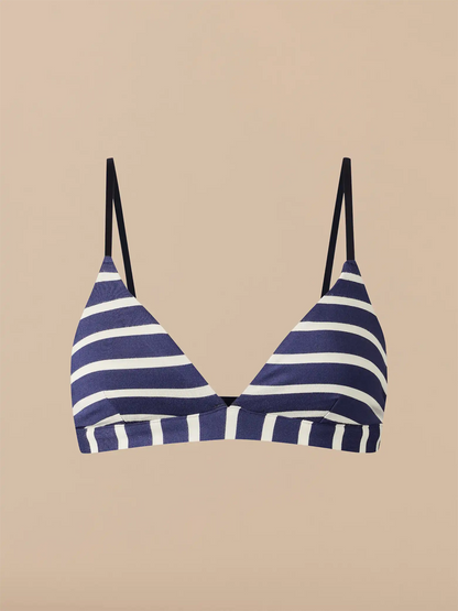 UltraModal™ FeelFree Triangle Bralette | Navy Stripes