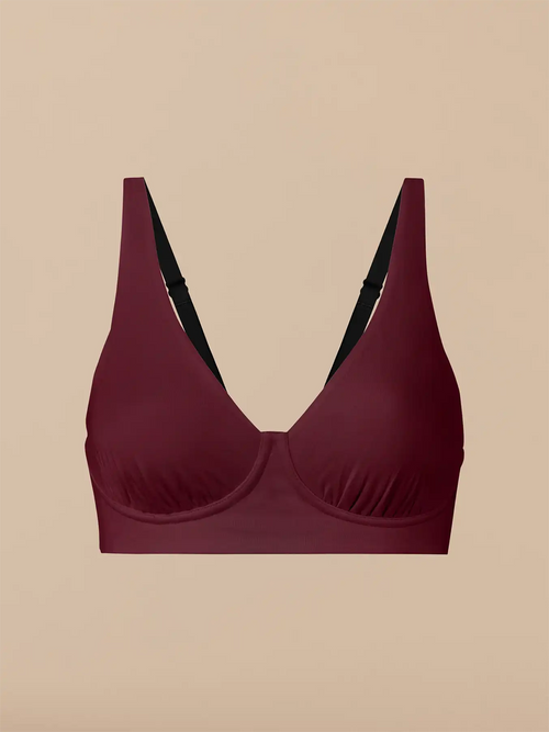 UltraModal™ FeelFree Longline Bralette | Heather Plum