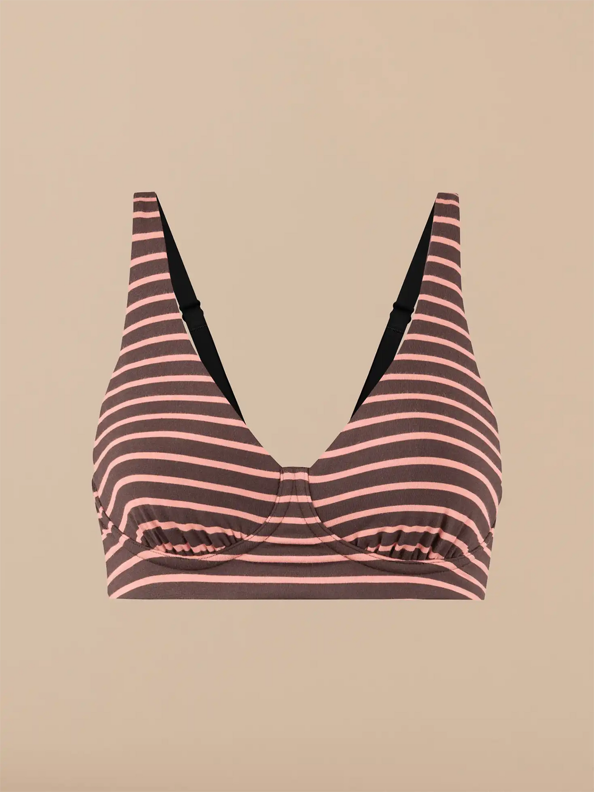 UltraModal™ FeelFree Longline Bralette | Mauve Stripe
