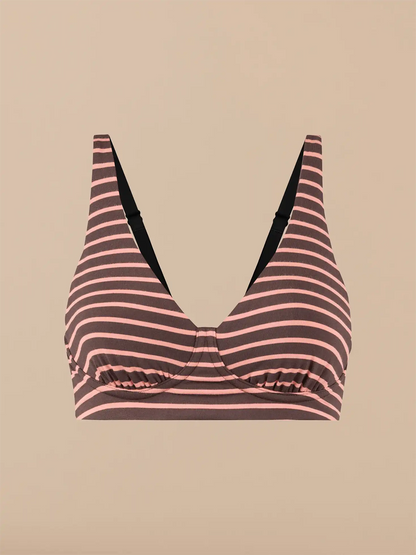 UltraModal™ FeelFree Longline Bralette | Mauve Stripe