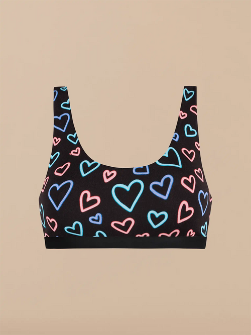 UltraModal™ Core Scoop Bralette | Electric Hearts 2.0