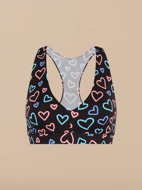 UltraModal™ FeelFree Racerback Bralette | Electric Hearts 2.0