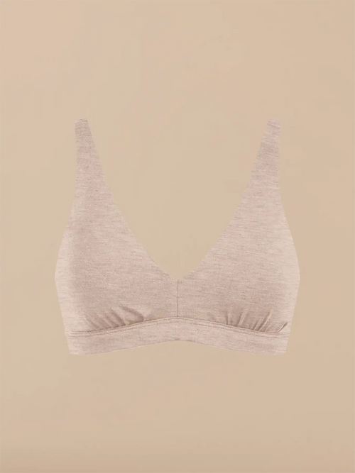 UltraModal™ FeelFree Plunge Bralette with Cups | Heather Grey