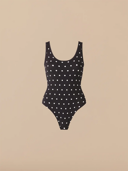 UltraModal™ Scoop Neck Bodysuit | Polka Dots