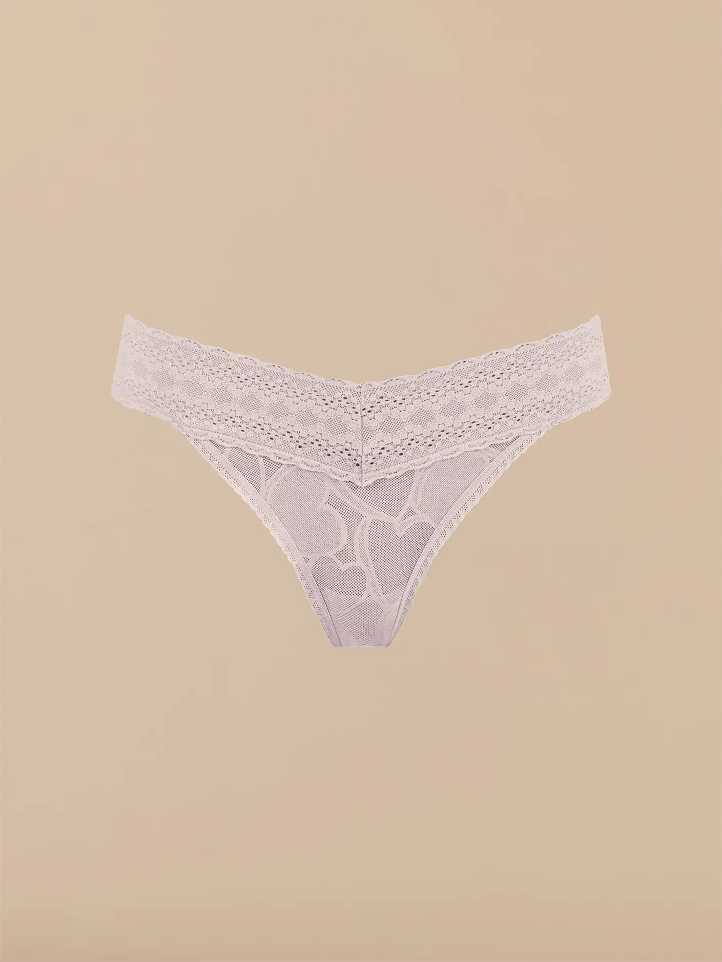 All Over Lace V-Front Thong | Iris Hearts