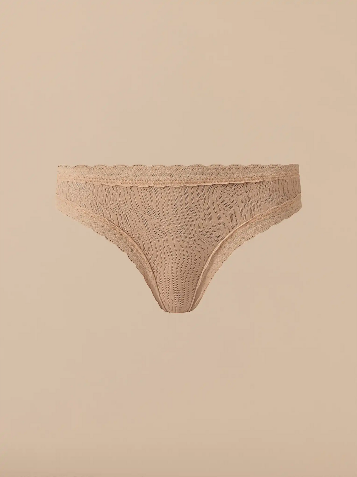 All Over Lace Tanga | Latte Zebra