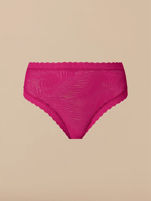 All Over Lace High-Waist Brief | Plum Feather