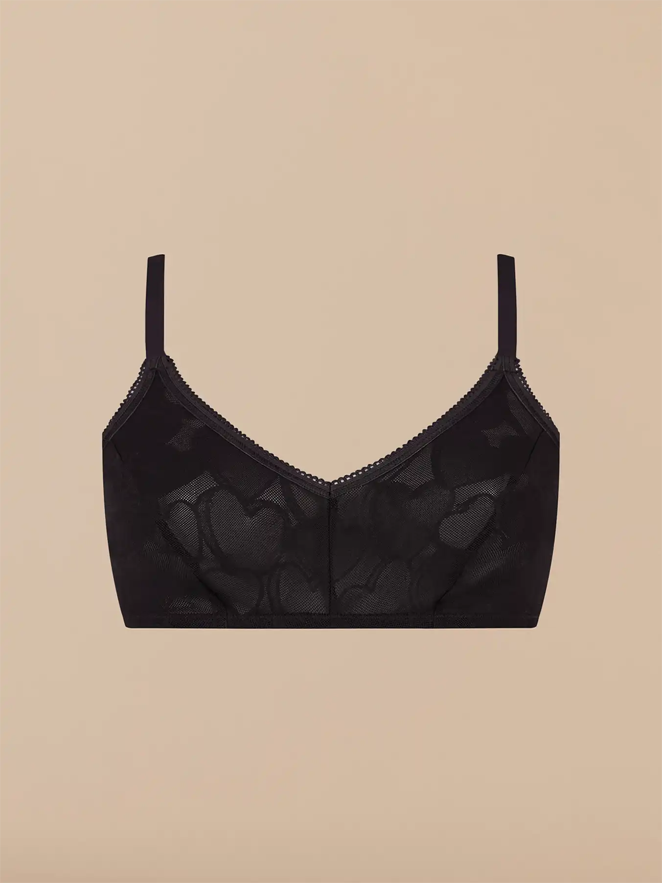 All Over Lace Demi Bralette - New | Black Hearts