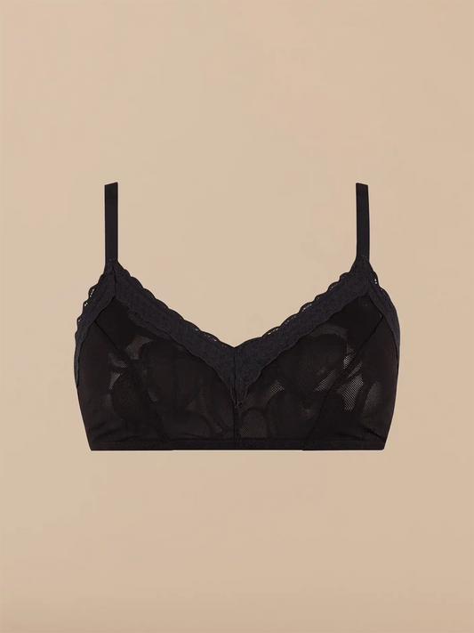 All Over Lace Demi Bralette | Black Hearts